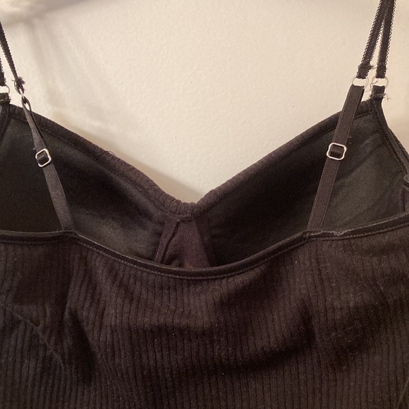 Frame black ribbed tank top with built-in bra - Picture 7 of 7
